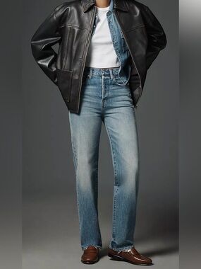 Pistola Cassie Super High Rise Straight Jeans Bramble Wash Size 25 Anthropologie